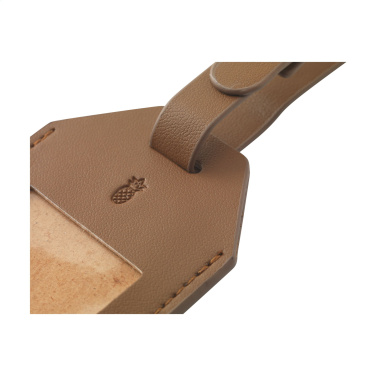 Logo trade promotional gift photo of: Vegan Pineapple Leather Luggage Tag