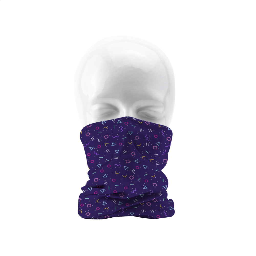 Logo trade corporate gifts picture of: Bandana RPET multi-functional scarf all-over printing