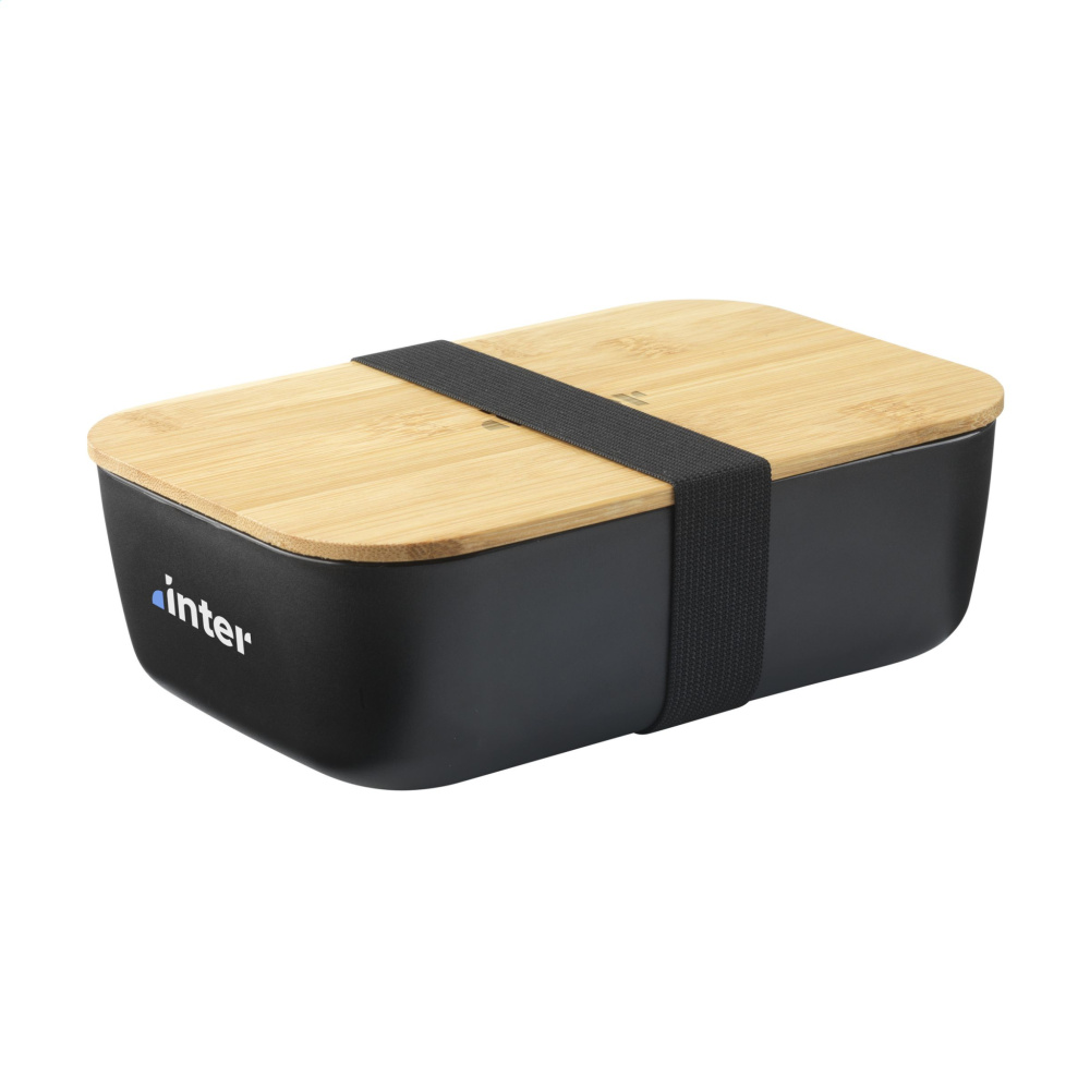 Logo trade corporate gifts image of: Midori Bamboo Lunchbox