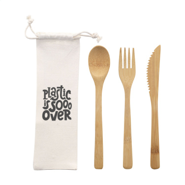 Logo trade corporate gift photo of: Bambu Cutlery Set