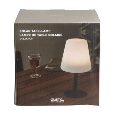 Logo trade promotional gift photo of: Gusta Solar Table Lamp