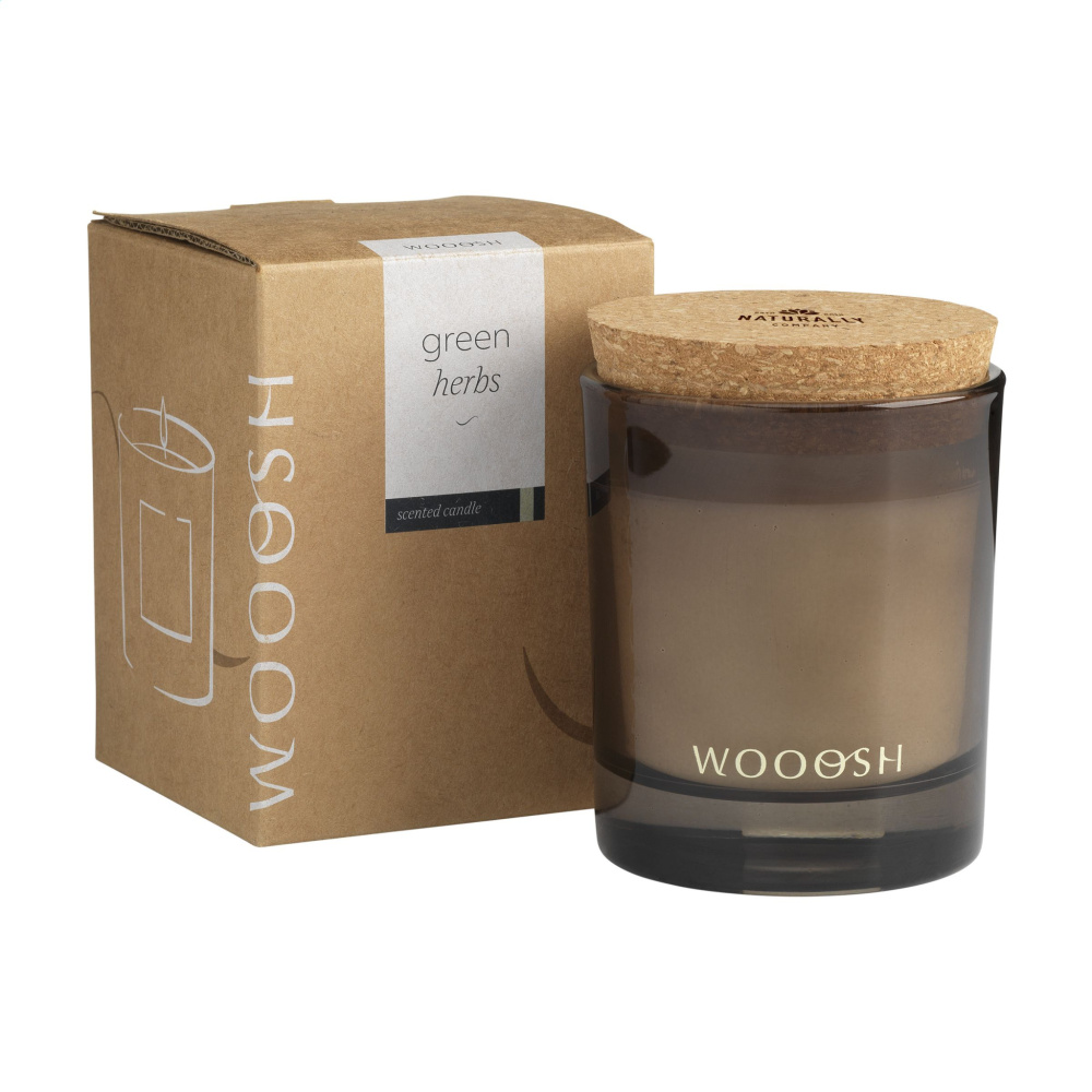 Logotrade promotional merchandise image of: Wooosh Scented Candle Green Herbs