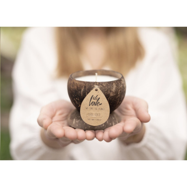 Logotrade promotional gifts photo of: We Love The Planet Coconut Candle