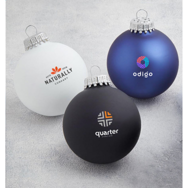 Logo trade promotional item photo of: Christmas Bauble Ø 6 cm - set of 4 - Made in Europe