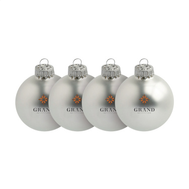 Logo trade promotional giveaways picture of: Christmas Bauble Ø 6 cm - set of 4 - Made in Europe