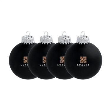Logo trade promotional items picture of: Christmas Bauble Ø 6 cm - set of 4 - Made in Europe