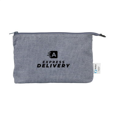 Logo trade promotional giveaway photo of: Wolkat Safi Recycled Textile Cosmetic Bag