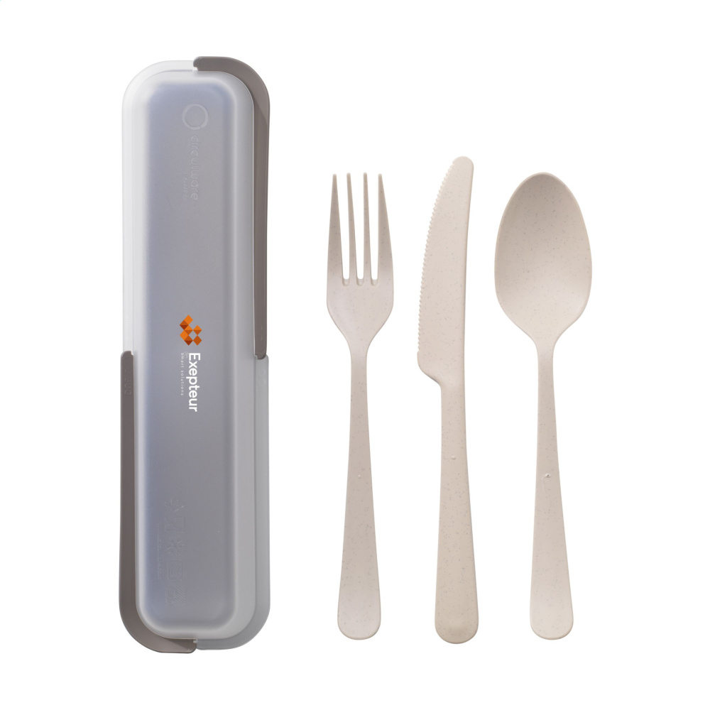 Logo trade promotional giveaways image of: Outdoor 3-piece Cutlery Set