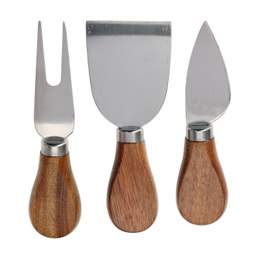 Logo trade promotional giveaways image of: Cheese Platter Set 4-pcs