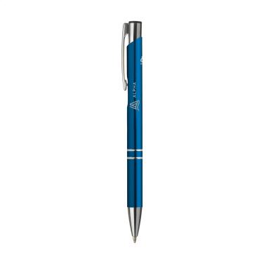Logo trade promotional gift photo of: Ebony Recycled Alu pens