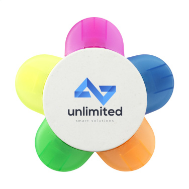 Logo trade advertising products image of: Bloom Recycled Milk-Carton highlighter