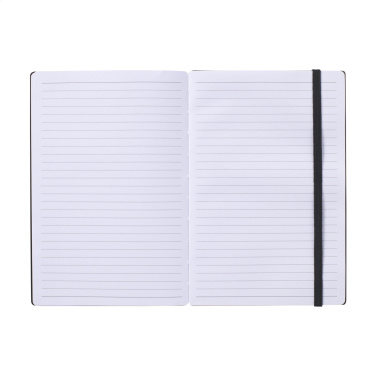 Logotrade corporate gift image of: Bamboo Journal Naked Spine Paper Notebook Black A5