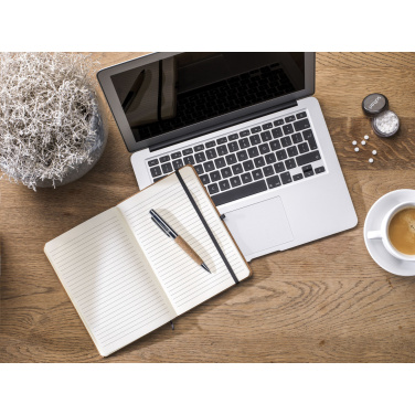 Logo trade promotional giveaways image of: CorkNote A5 Paper notebook