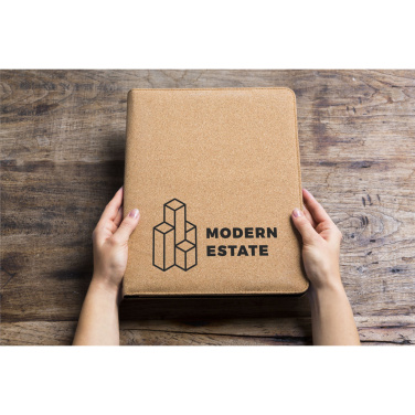 Logotrade business gifts photo of: Eco Conference Cork A5 document folder