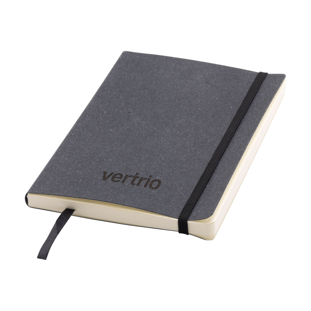 Logotrade promotional giveaway picture of: Monti Recycled Leather - Paper Notebook A5
