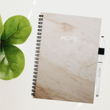 Logo trade corporate gift photo of: MOYU Erasable Stone Paper Notebook Custom SoftCover