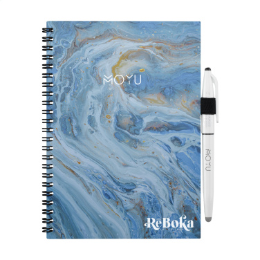 Logo trade corporate gifts image of: MOYU Erasable Stone Paper Notebook Custom SoftCover