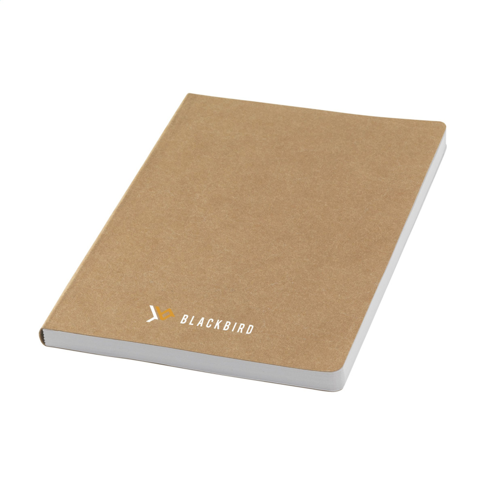 Logotrade promotional gift image of: Paper Notebook GRS Washable Kraft Cover A5