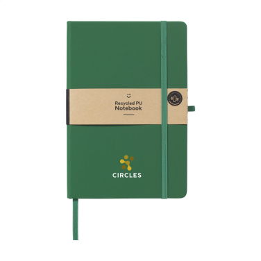 Logo trade promotional items picture of: Recycled GRS PU Paper Notebook A5