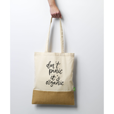 Logo trade promotional item photo of: Combi Organic Shopper (160 g/m²) bag