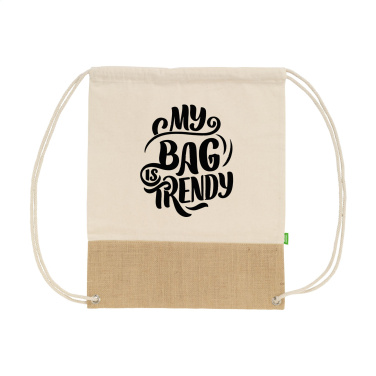 Logo trade promotional gifts image of: Combi Organic Backpack (160 g/m²)