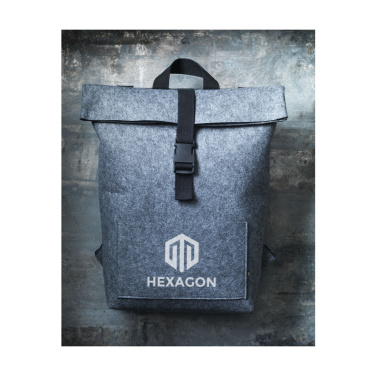 Logotrade promotional gift image of: Nolan GRS RPET Felt backpack