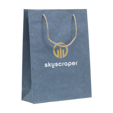 Logotrade promotional gift picture of: Leaf It Bag recycled with jeans fibres (180 g/m²) L
