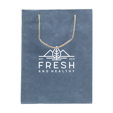 Logo trade promotional items picture of: Leaf It Bag recycled with jeans fibres (180 g/m²) L