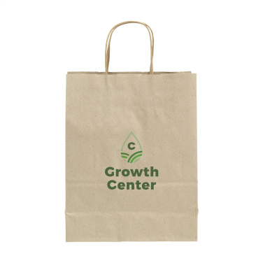 Logo trade promotional items image of: Leaf It Bag recycled grass paper (90 g/m²) S