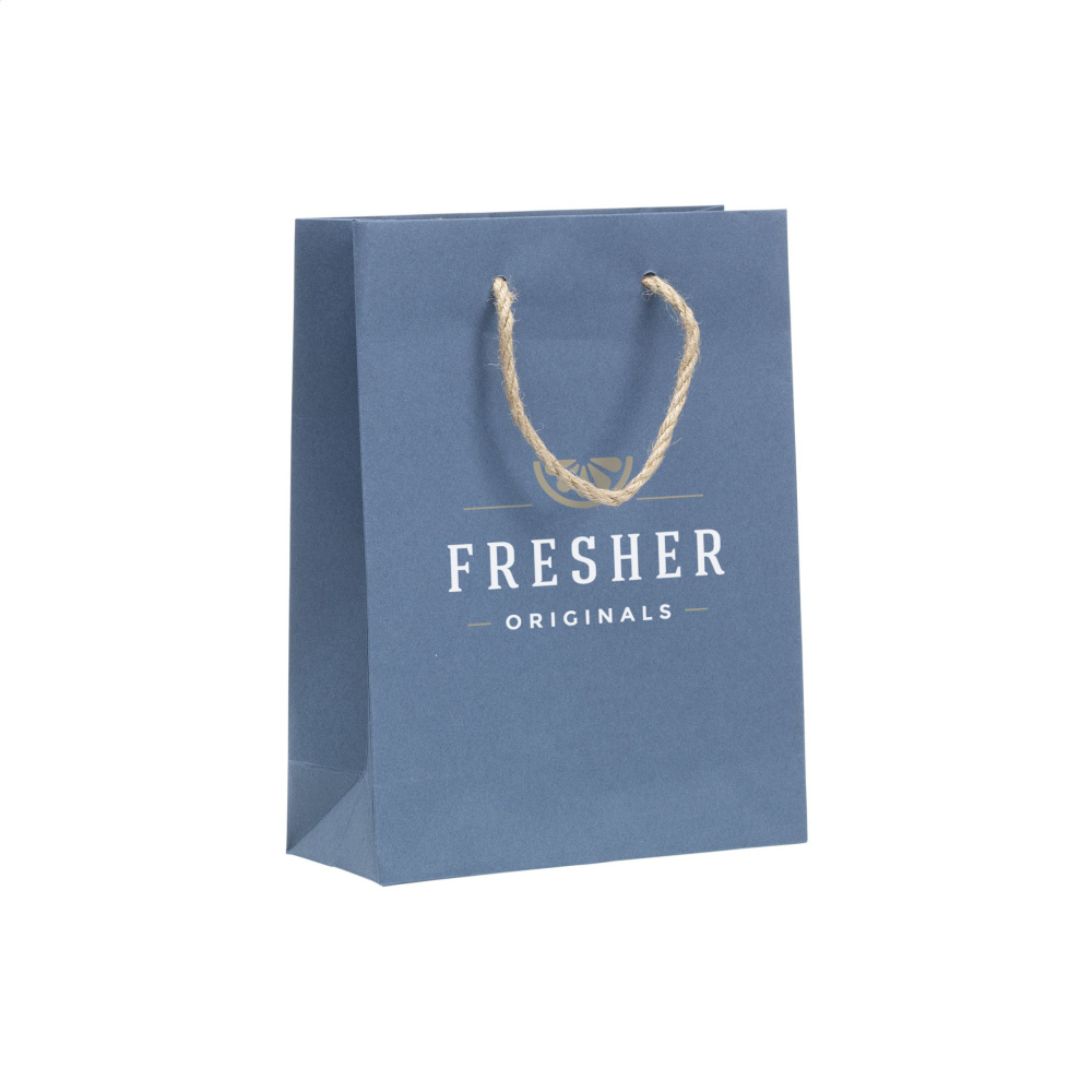 Logo trade promotional gifts picture of: Leaf It Bag recycled with jeans fibres (180 g/m²) S