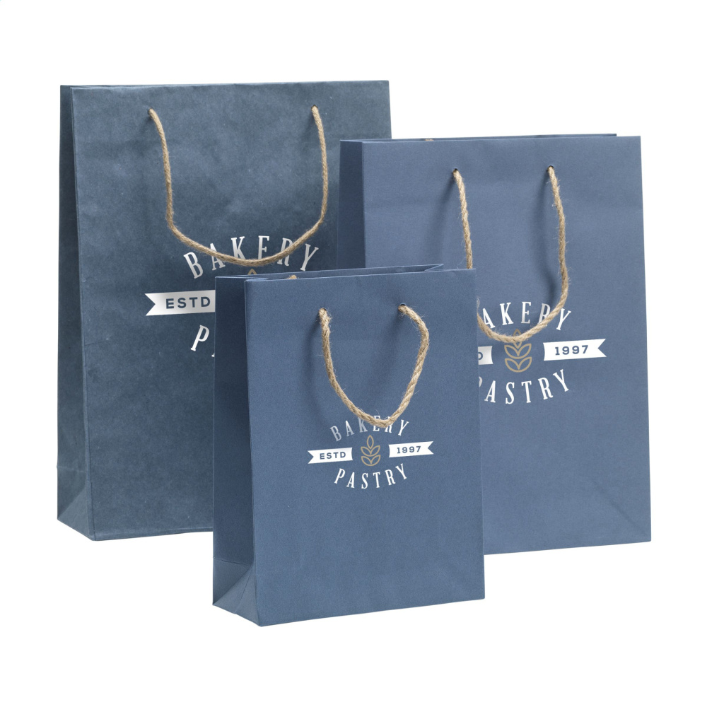 Logotrade promotional item image of: Leaf It Bag recycled with jeans fibres (180 g/m²) M