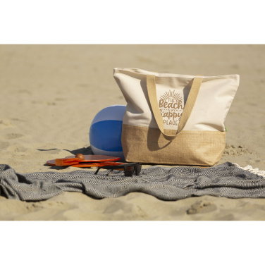 Logo trade promotional gifts picture of: Cancun Beachbag Organic Cotton (320 g/m²)