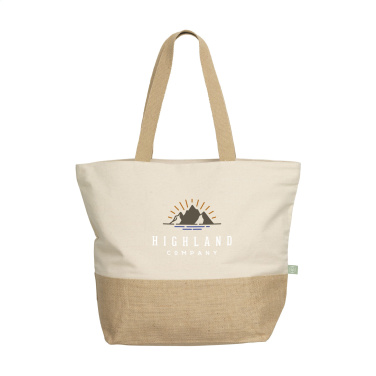 Logo trade corporate gifts image of: Cancun Beachbag Organic Cotton (320 g/m²)
