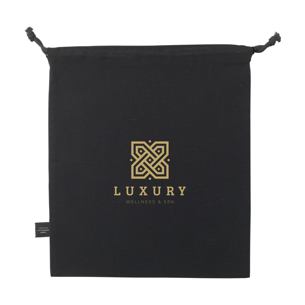 Logotrade promotional giveaway image of: Gift Pouch GRS Recycled Cotton (150 g/m²) M