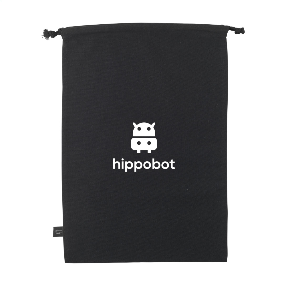 Logo trade business gifts image of: Gift Pouch GRS Recycled Cotton (150 g/m²) L