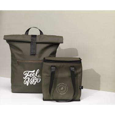 Logo trade promotional giveaways image of: Lennon Recycled PU Cooler Bag