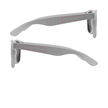 Logo trade promotional gifts picture of: Malibu Eco Wheatstraw sunglasses