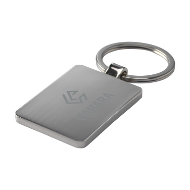 Logotrade corporate gift picture of: Bamboo Key Rectangle keyring