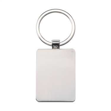 Logotrade promotional gift picture of: Bamboo Key Rectangle keyring