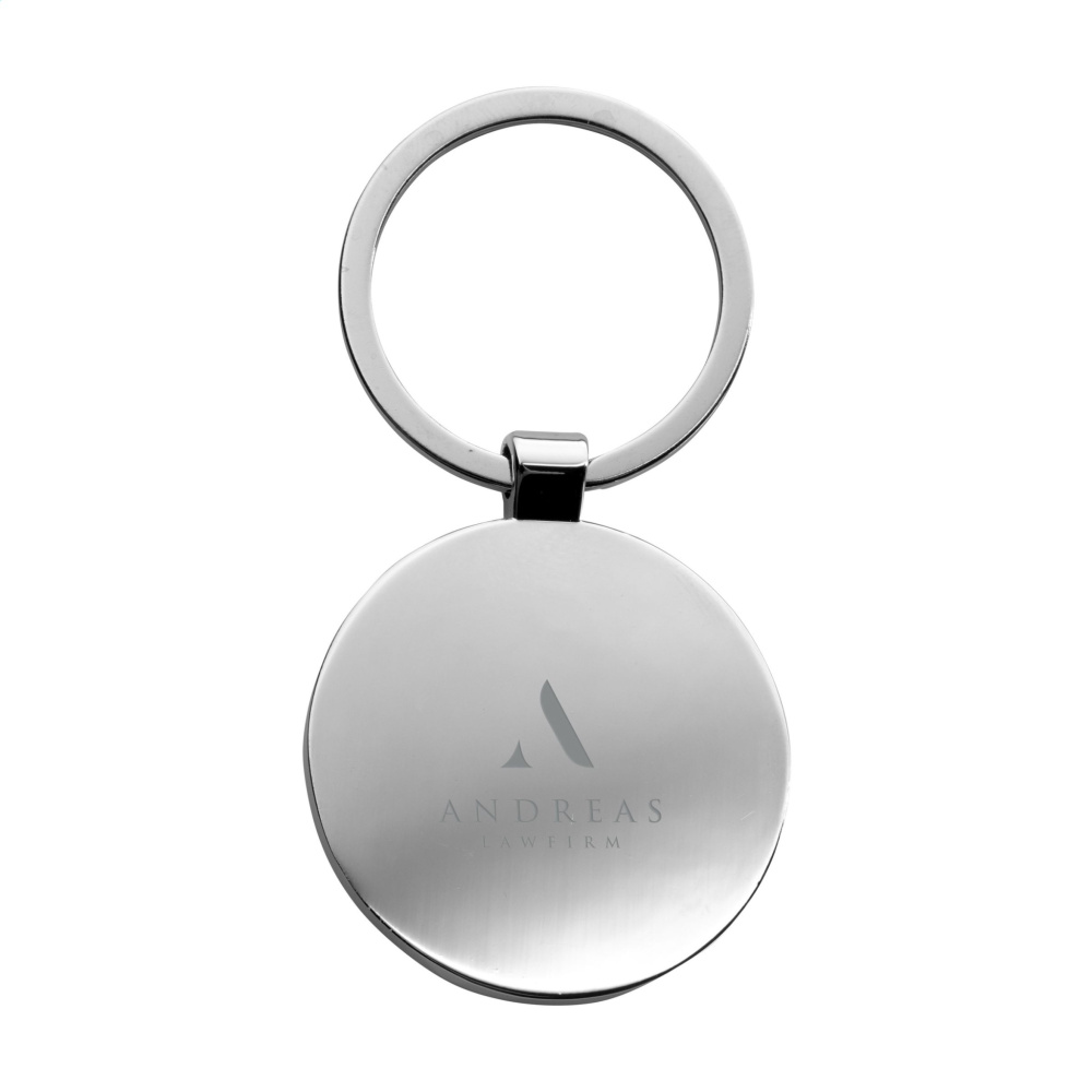 Logo trade promotional giveaways image of: Bamboo Key Circle keyring