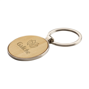 Logotrade promotional item picture of: Bamboo Key Circle keyring