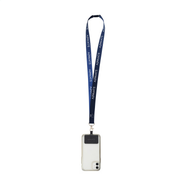 Logotrade promotional items photo of: Lanyard Sublimation Safety RPET 2 cm with Patch