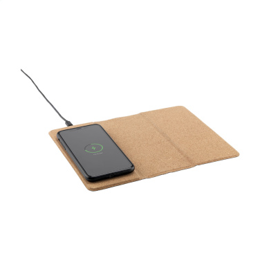 Logo trade promotional gift photo of: Cork Wireless Charging Mousepad