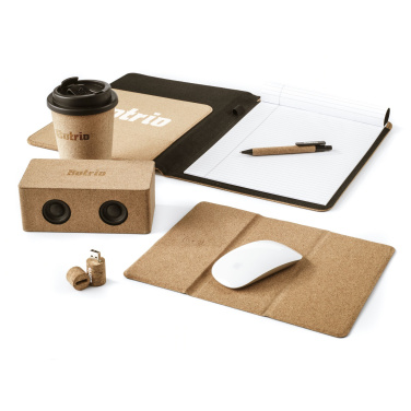 Logo trade business gift photo of: Cork Wireless Charging Mousepad