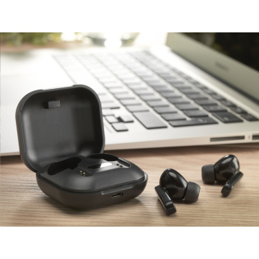 Logo trade promotional giveaways picture of: Aron TWS Wireless Earbuds in Charging Case