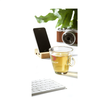 Logotrade promotional product picture of: Supporto Bamboo phone stand