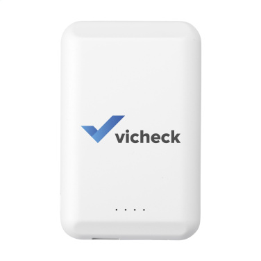 Logo trade promotional giveaways picture of: Force Magnetic RCS Recycled Wireless Powerbank 5000