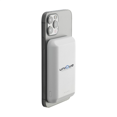 Logo trade business gift photo of: Force Magnetic RCS Recycled Wireless Powerbank 5000