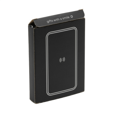 Logotrade promotional item picture of: Boru Bamboo RCS Recycled ABS Powerbank Wireless Charger