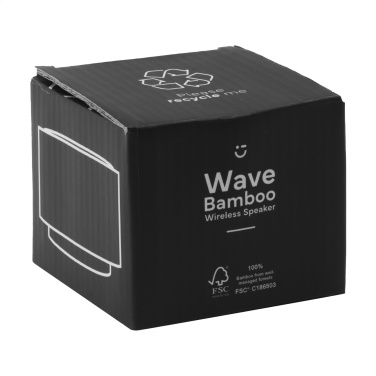 Logotrade promotional gift image of: Wave Bamboo Wireless Speaker